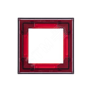 ABB Levit Красный / дымчатый чёрный Рамка 1-ая | 3901H-A05010 65W | 2CHH015010A6065 | ABB - фото 4