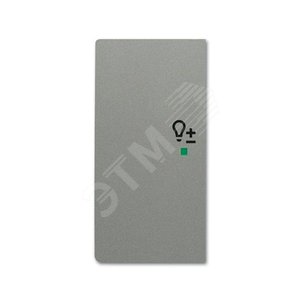 Клавиша двойная левая free@home, светорегулятор, future, цвет meteor/серый металлик|6220-0-0559| ABB