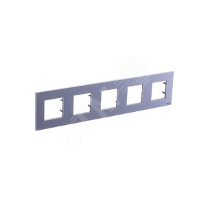 ABB Zenit Серебряный Рамка 5-постовая (2+2+2+2+2 мод) | N2275 PL | 2CLA227500N1301 | ABB - фото 3