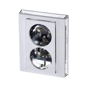 ABB Levit Белый / дымчатый чёрный Розетка 2-ая с з/к со шторками 16А | 5522H-C03457 62W | 2CHH223457C6062 | ABB - фото 2