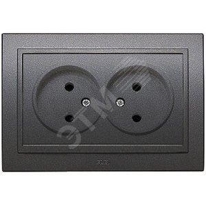 Zena дымчатый розетка 2-ая б/з (500-011100-908) - ABB