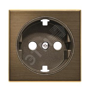 Накладка розетки SCHUKO,SKY, а.латунь | 2CLA858800A1201 | ABB 2