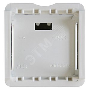 ABB Zenit Альп. белый Адаптер для установки на DIN-рейку, 2-модульный | N2692 BL  | 2CLA269200N1101 | ABB - фото 2