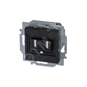 ABB Levit Антрацит USB зарядка 2-ая | 5014H-A00040 63W | 2CHH290040A6063 | ABB - фото 2