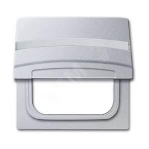Плата промежуточная с крышкой для центр. плат , с полем для надписи, IP44, серия Allwetter 44, цвет серебр.-алюм. | 1710-0-3787  | 2CKA001710A3787 | A - фото 2