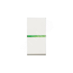 Zenit Механизм 1-кл. переключ. с клав. с контр. подсветкой, 1 мод, альп.белый 2