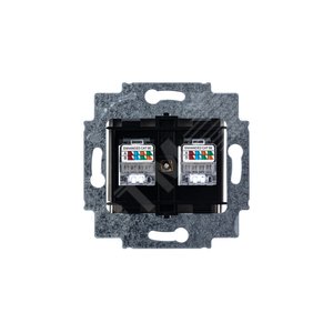ABB Levit Кофе макиато Розетка комп. 2-ая 2хRJ45 категория 5e | 5014H-A51018 18W | 2CHH295118A6018 | ABB - фото 3