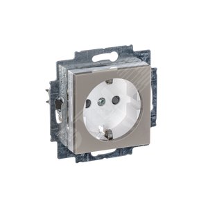 ABB Levit Кофе макиато / белый Розетка с з/к со шторками 16А | 5520H-A03457 18W | 2CHH203457A6018 | ABB - фото 5