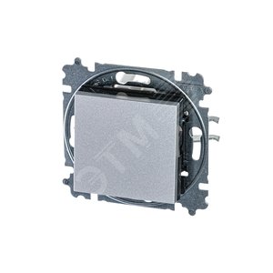 ABB Levit Серебро / дымчатый чёрный Переключатель перекрёстный 1-кл. | 3559H-A07445 70W | 2CHH590745A6070 | ABB - фото 2