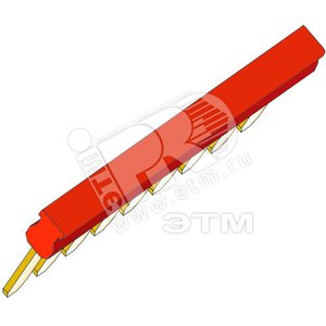 Перемычка PC5.34 ROUGE шаг 5мм 34 полюса - ABB