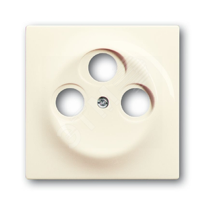 Накладка (центральная плата) для TV-R-SAT розетки, серия impuls, цвет слоновая кость | 1753-0-0036 | 2CKA001753A0036 | ABB 2
