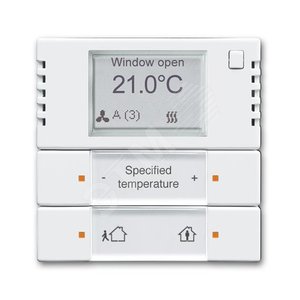 6128/28-84-500 Терморегулятор KNX с дисплеем и сенсором, 2/4-клавишный, альпийский белый | 6134-0-0334 | 2CKA006134A0334 | ABB - ABB