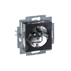 Розетка ABB Levit с заземлением со шторками 16А антрацит / дымчатый чёрный (5520H-A03457 63W) 4