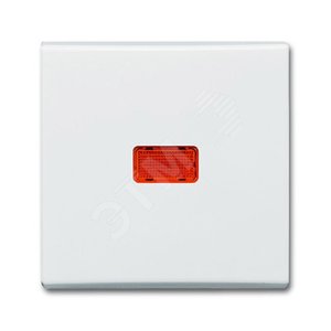 Клавиша для мех. 1-клавишного выкл./перекл./кнопки,с красной линзой(IP44),серия Allwetter 44, цвет слоновая кост | 1731-0-1833  | 2CKA001731A1833 | AB 2
