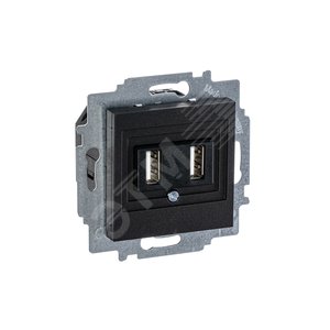 ABB Levit Антрацит USB зарядка 2-ая | 5014H-A00040 63W | 2CHH290040A6063 | ABB - фото 3