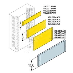Панель глухая H=300мм для шкафа GEMINI (Размер2-3) | 1SL0331A00 | ABB - фото 2