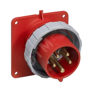 Вилка панельная с угловым фланцем 432BAU6W, 32A, 3P+N+E, IP67, 6ч | 2CMA166664R1000 | ABB - фото 2