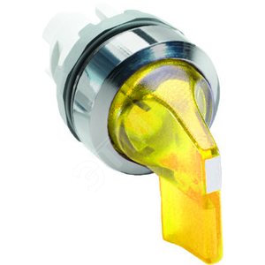 Переключатель M2SS4-21Y (короткая ручка) желтый 2-х позиционный с подсветкой (только корпус) 45# с фиксацией | 1SFA611203R2103 | ABB 2