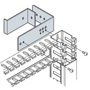 Держатель для перф.каб-канала (4шт),металл | AD1098 | ABB 2