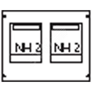 Пластрон для 2 NH2 2ряда/3 рейки | AG92 | ABB 2
