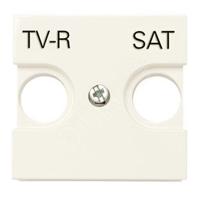 Накладка для TV-R-SAT розетки, 2-модульная, серия Zenit, цвет шампань - фото 2