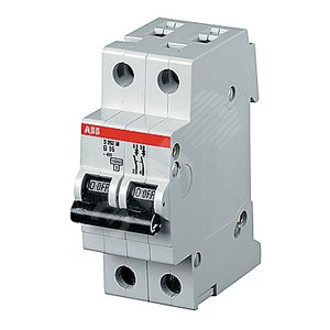 Выключатель автоматический двухполюсный S202P 6А B 25кА (S202P B6) | 2CDS282001R0065 | ABB - фото 2