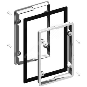 TZ609 рамка защитная IP55 для сквозной системы шин в TwinLine | 2CPX010504R9999 | ABB - фото 2