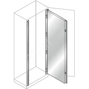 Дверь внутренняя 1800х1000 AMX нержавеющая сталь (TF1810X)