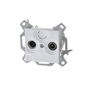 ABB Levit Белый Розетка TV-R проходная 7дБ | 5011H-A03607 03W | 2CHH083607A6003 | ABB - фото 2