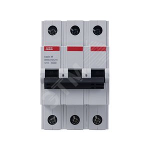 Выключатель автоматический трехполюсный BMS413C16 16А C 4,5кА (BMS413C16) | 2CDS643041R0164 | ABB - фото 4