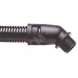 Фитинг Adaptalok AL, 45°, нейлон, черный, резьба PF075, d28, AL28/PF075/45/BL, 10 шт. (AL28/PF075/45/BL) - ABB