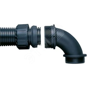 Фитинг Adaptaseal ASF, 90°, нейлон, черный, резьба PG9, d13, ASF13/PG9/90/BL, 10 шт. (ASF13/PG9/90/BL) - ABB
