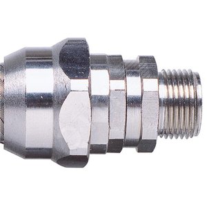 Фитинг PBF, прямой, никелированная латунь, серый, резьба 050, d21, PBF21/050/B, 10 шт. (PBF21/050/B) - ABB