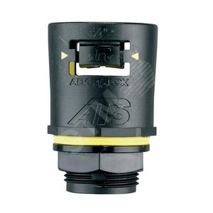 Фитинг Adaptalok ATS AT, прямой, нейлон/эластомер, серый/желтый, резьба M50, d54, AT54/M50/A/GRY, 2 шт. (AT54/M50/A/GRY) - ABB