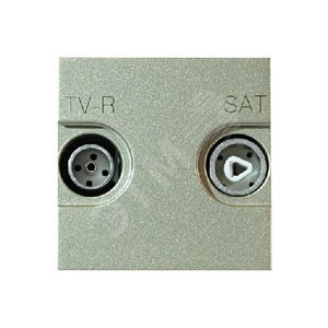 ABB Zenit Шампань Розетка TV-FM-SAT оконечная, (2мод) | N2251.7 CV  | 2CLA225170N1901 | ABB - фото 2