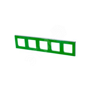 ABB Levit Зелёный / дымчатый чёрный Рамка 5-ая | 3901H-A05050 67W | 2CHH015050A6067 | ABB - фото 2