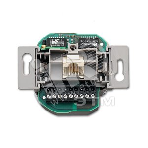 Механизм 8186/31-500, 1-пост комп розетка с Wi-Fi точкой доступа, 8 полюсов, RJ 45, кат 5е, питание - ABB