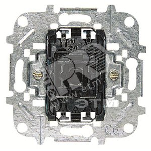 Механизм 1-клавишного выключателя, 2-полюсного, 10А/250В