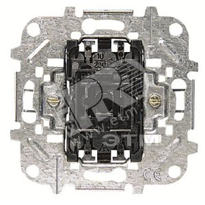 Механизм 1-клавишного переключателя, 16А/250 В