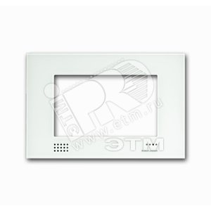 Рамка декоративная для Busch-Comfort Panel белое глянцевое стекло - ABB