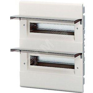 Щит распределительный встраиваемый ЩРв-П-24 IP40 395х300х100 пластиковый белый прозрачная дверь ESTETICA - ABB