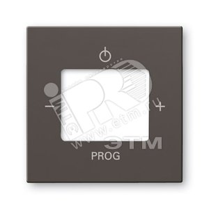 ABB Basic 55 Шато (чёрный) Плата центральная (накладка) для механизма цифрого FM-радио 8215 U | 8200-0-0160  | 2CKA008200A0160 | ABB - ABB
