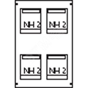 Пластрон для 4 NH2 2ряда/5 реек | AG66 | ABB 2