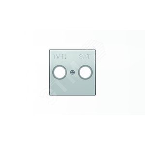 Накладка для TV-R-SAT розетки SKY серебристый алюминий (8550.1 PL) 2