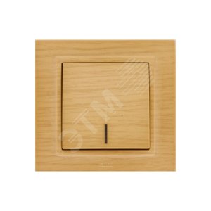 Zena береза выкл 1кл с подсв. Led