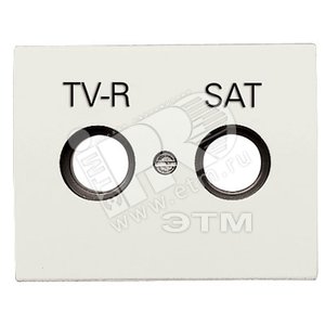 накладка TV-R/SAT розетки  Olas белый жасмин - ABB