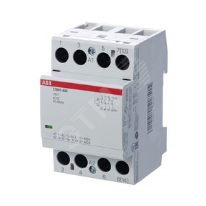 Контактор ESB40-40N-06 модульный (40А АС-1, 4НО), катушка 230В AC/DC | 1SAE341111R0640 | ABB - фото 2