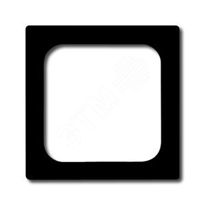 Промежуточное кольцо для 50x50 мм телекоммуникационных вставок, solo, антрацит/чёрный (1746/10-81) - фото 2