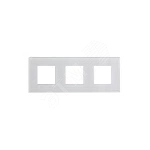 ABB Zenit Стекло Белое Рамка 3-я (2+2+2 мод) | N2273 CB  | 2CLA227300N3001 | ABB - фото 5