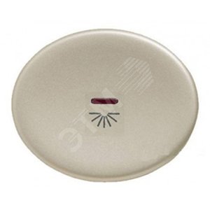 Клавиша для 1-клавишных выключателей/переключателей/кнопок с символом СВЕТ и линзой круговой подсве